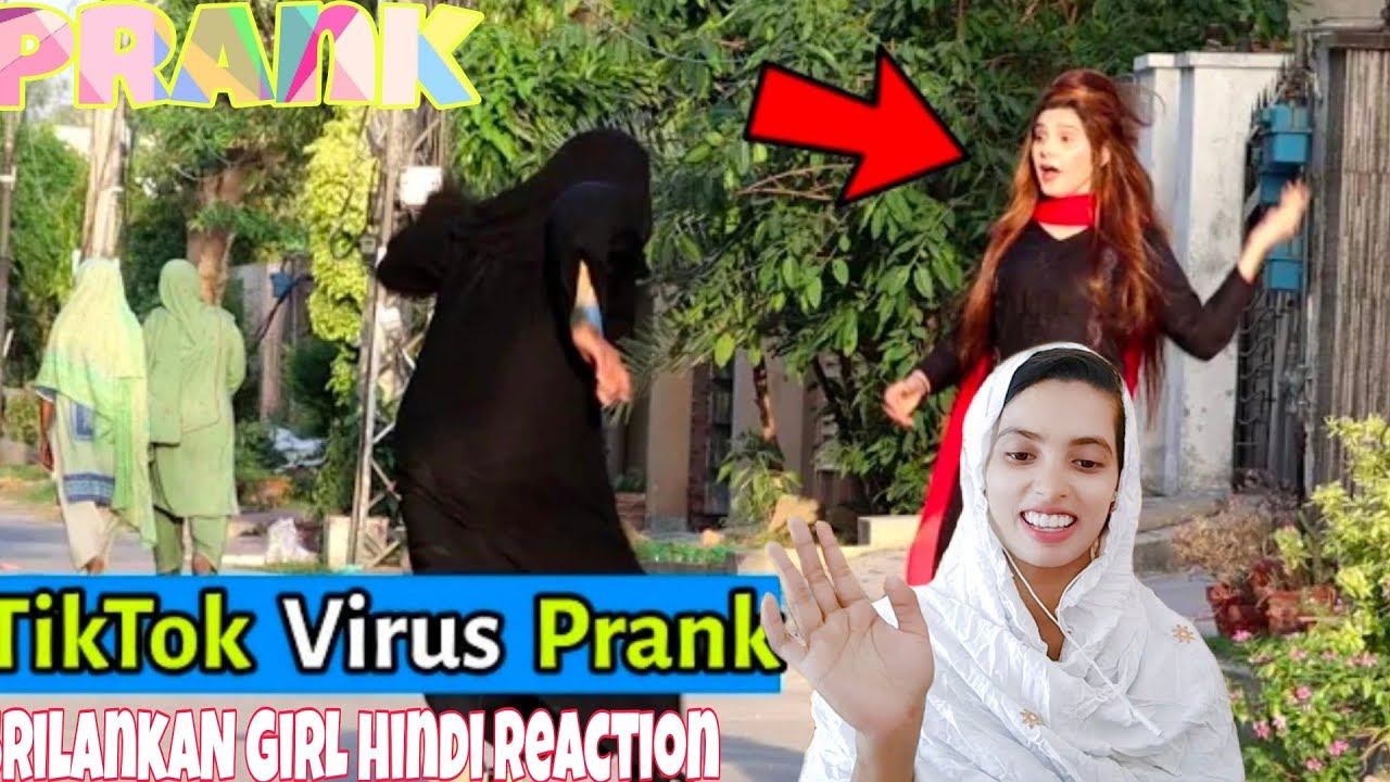 tiktok Virus Prank By Ninja Aunty LahoriFied pranks Reaction By Srilankan Girl YouTube