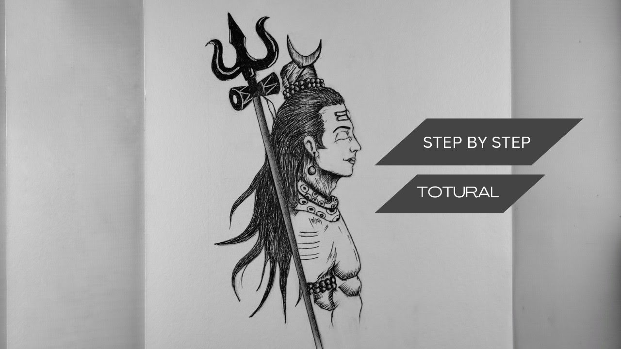 How To Draw Lord Shiva | STEP BY STEP Easy method for Bignners ...