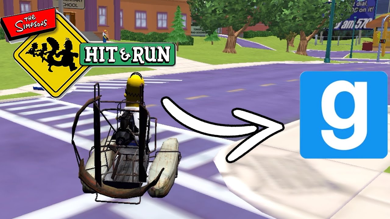 The Simpsons Hit & Run FULL Map in GARRY'S MOD! 