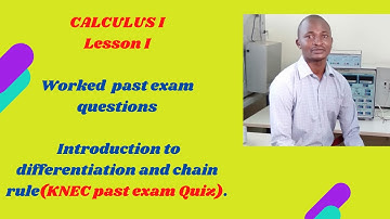 KNEC-examenvragen uit het verleden - Inleiding tot differentiatie/kettingregel