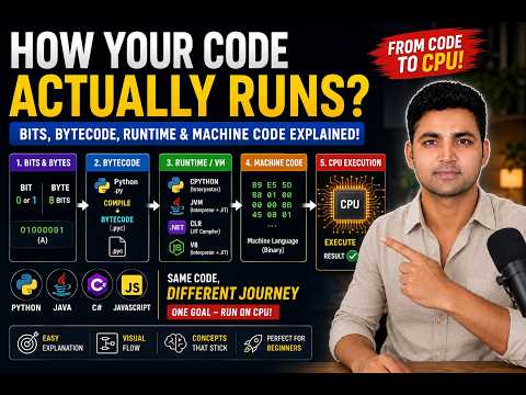 How Does Your Code Actually Run? | Bytecode, Runtime & Machine Code | Python Programming #2