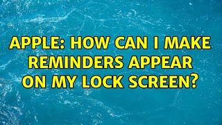 Apple: How can I make reminders appear on my lock screen? (2 Solutions!!) screenshot 4