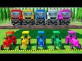 LOADING &amp; TRANSPORTING ALL COLORFUL JOHN DEERE TRACTORS FOR LIME WORK WITH MAN TRUCKS | FS22