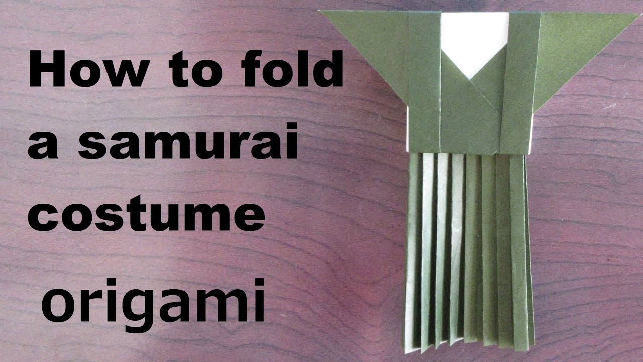 折り紙 裃 かみしも Origami Kamishimo Youtube