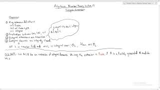 Algebraic Number Theory 15 (Sean Haight)