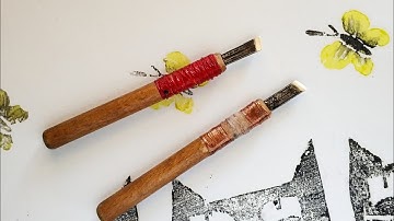 Making mini chisels for wood carving
