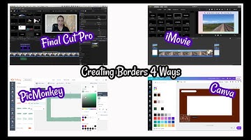 How to Make Frames/Borders on FCP & iMovie || Use PicMonkey & Canva to Create Frames/Borders