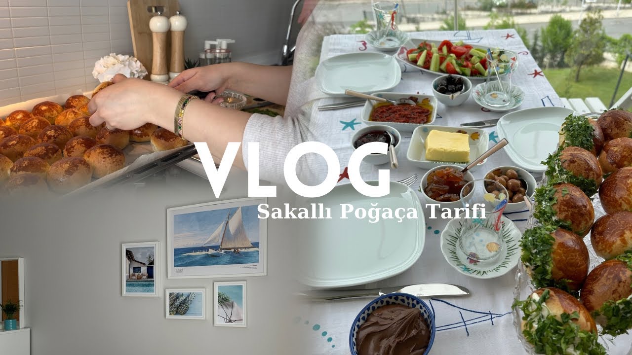 VLOG | Sakallı poğaça tarifim, Harika tablolar aldık  🥰