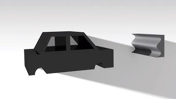 ✅💯✅ Catia Model for Ansys # 24 : Car Frame and Barrier for Impact Analysis