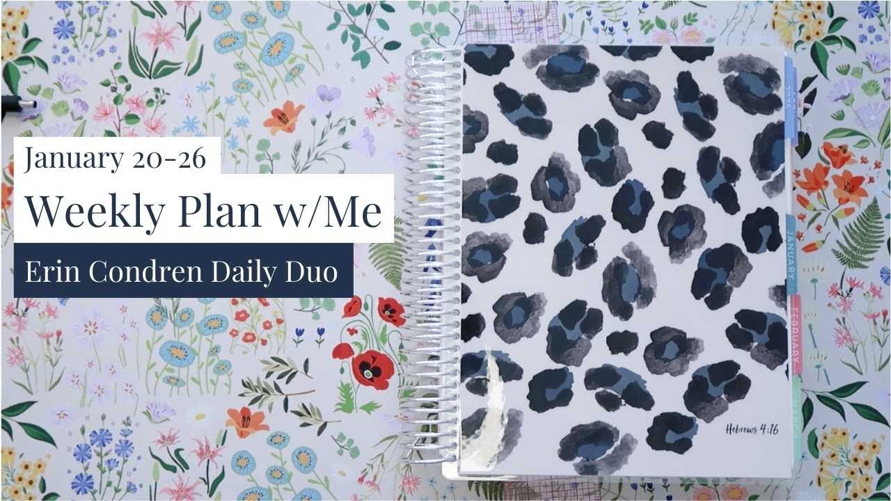 Weekly Plan With Me | Erin Condren Daily Duo - YouTube