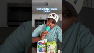 VIRAL TREND TEST: Fruit Roll-Up x Outshine Popsicles. #fruitrollup #foodhacks #viral #shorts