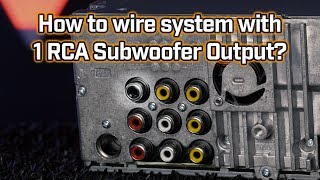 Wiring Subwoofer with only One Pre-Amp Output? screenshot 4