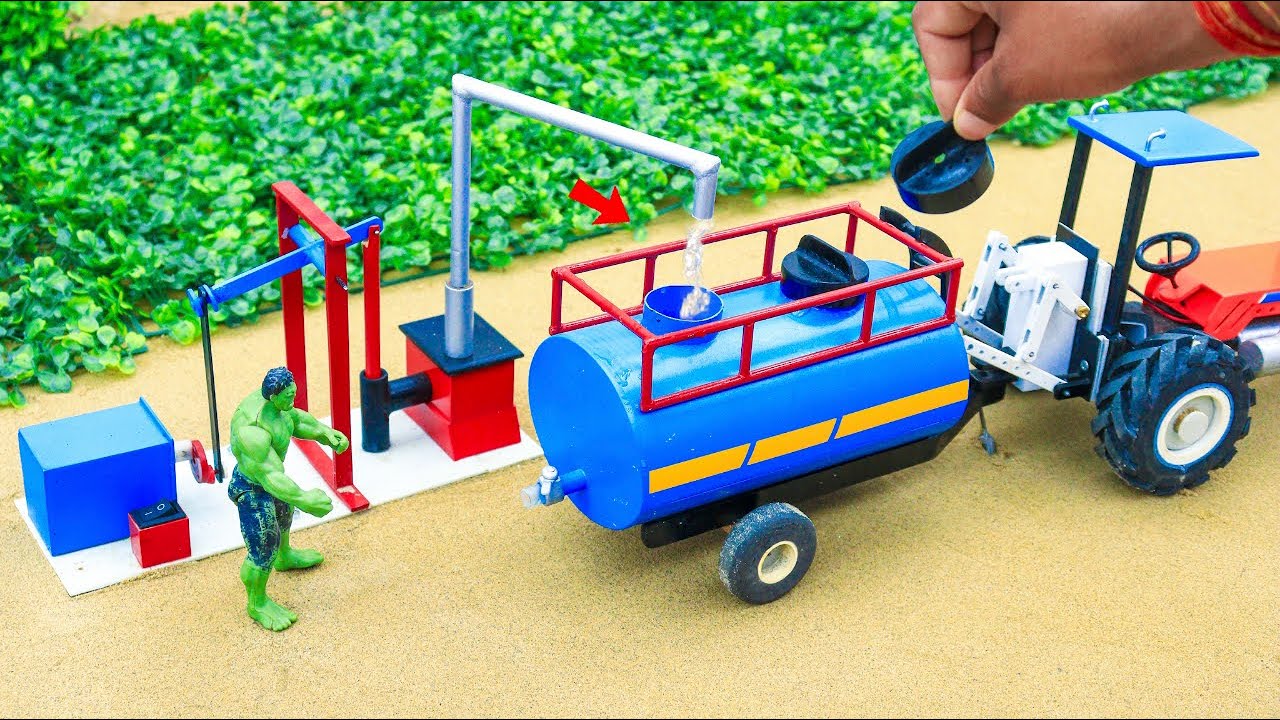 Diy Making Mini Water Tanker For Agriculture Irrigation || Science Project @sunway2