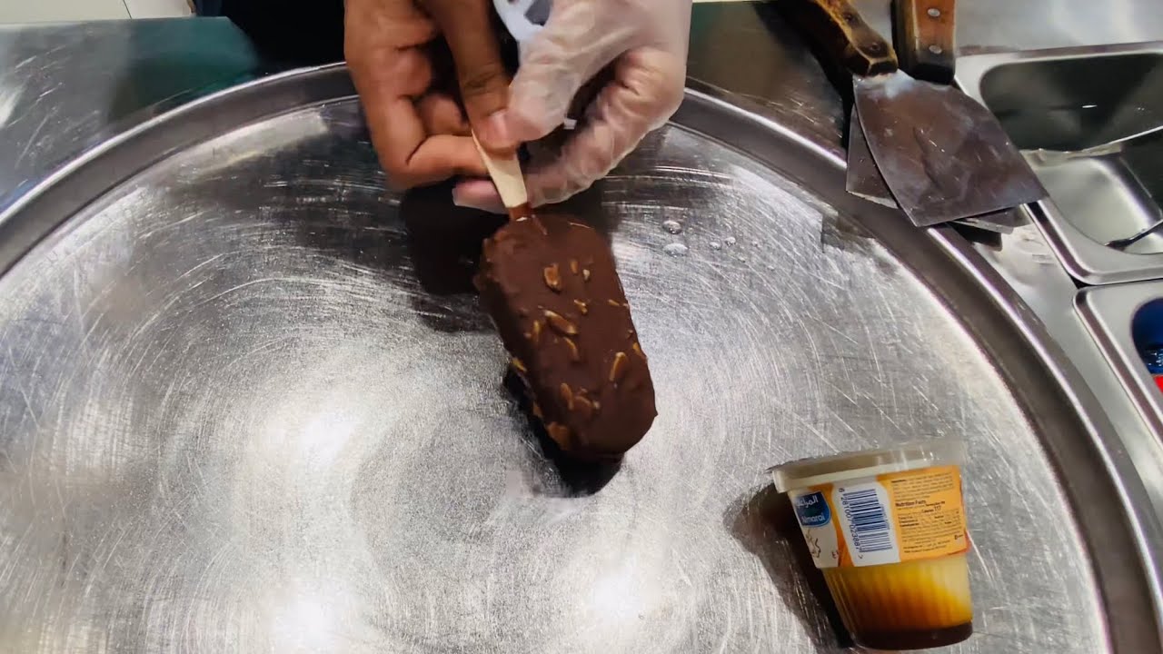 Ice Cream Rolls Quanta Almond Caramel Pudding Asif iqbal…. YouTube