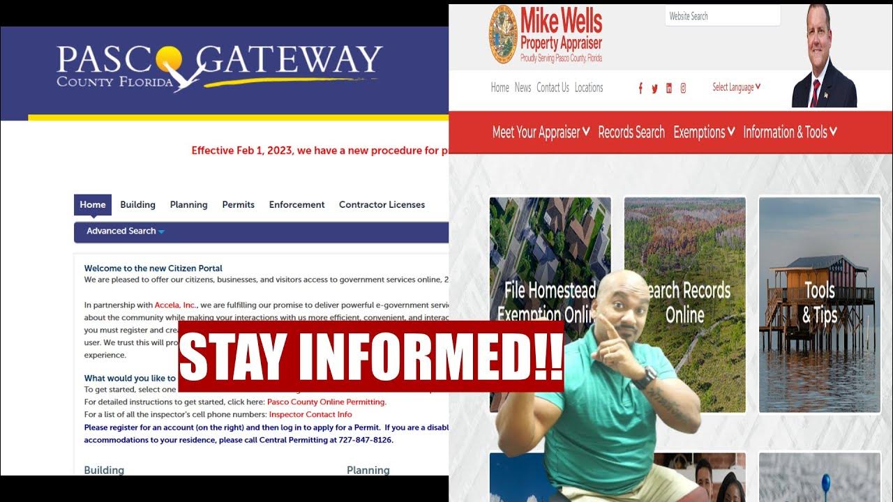 PASCO COUNTY PROPERTY APPRAISER & PERMITS. PUBLIC INFORMATION realtor