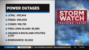 Tropical Storm Isaias Causes Major Power Outages Throughout Tri-State Area