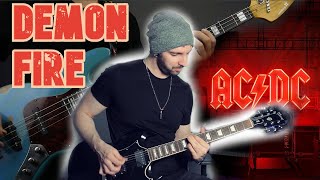 Acdc Demon Fire Full Instrumental Guitar B Cover
