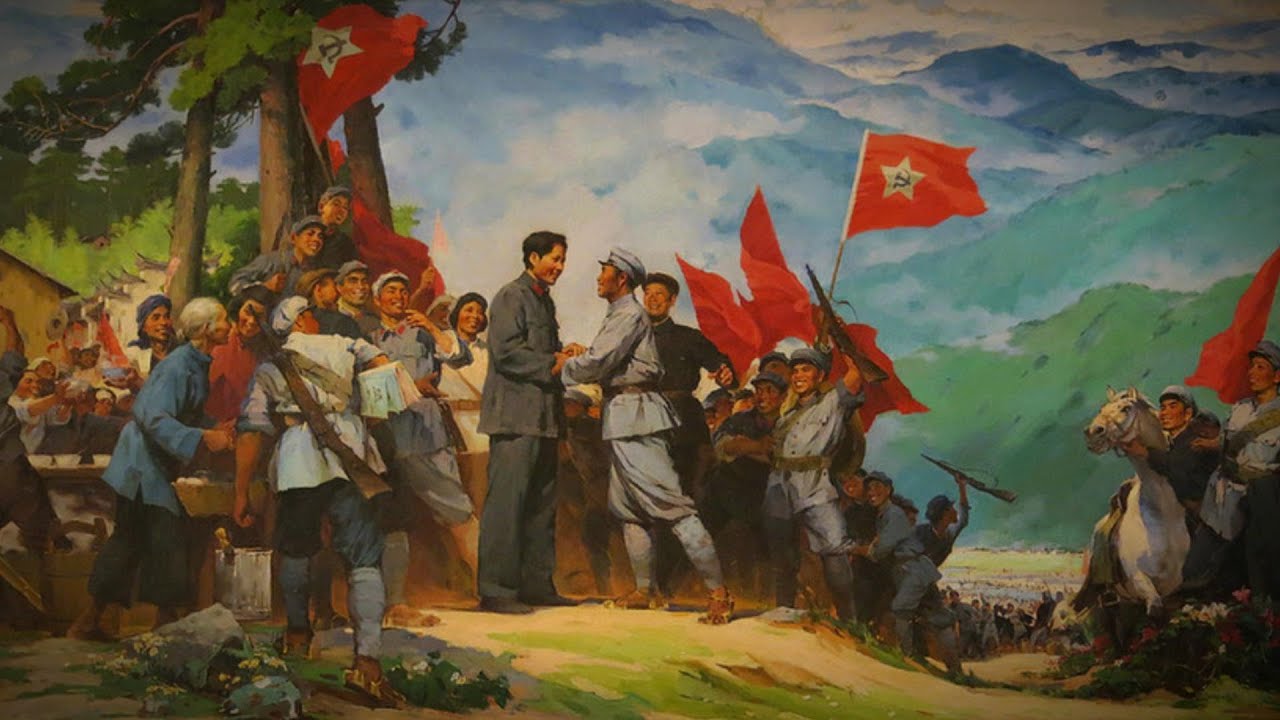 Sun is red over Jinggang mountains (slowed)