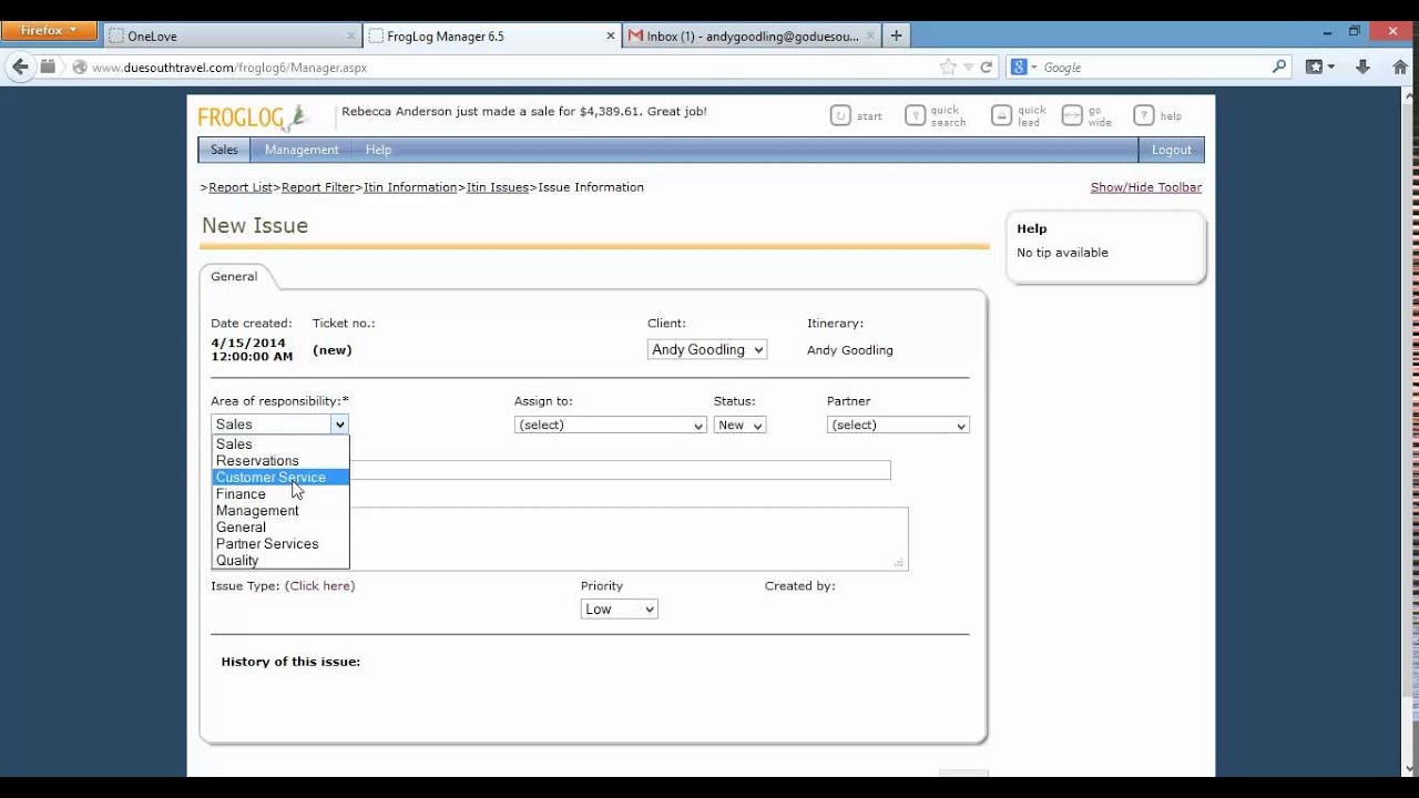 How to Create an Issue into Froglog