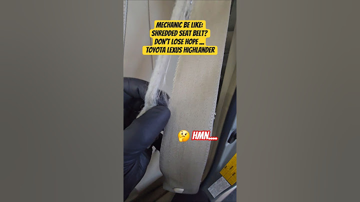 Mechanic Be Like: Shredded Seat Belt? Toyota Lexus Highlander Tips #shorts #toyota #mechanic #tips