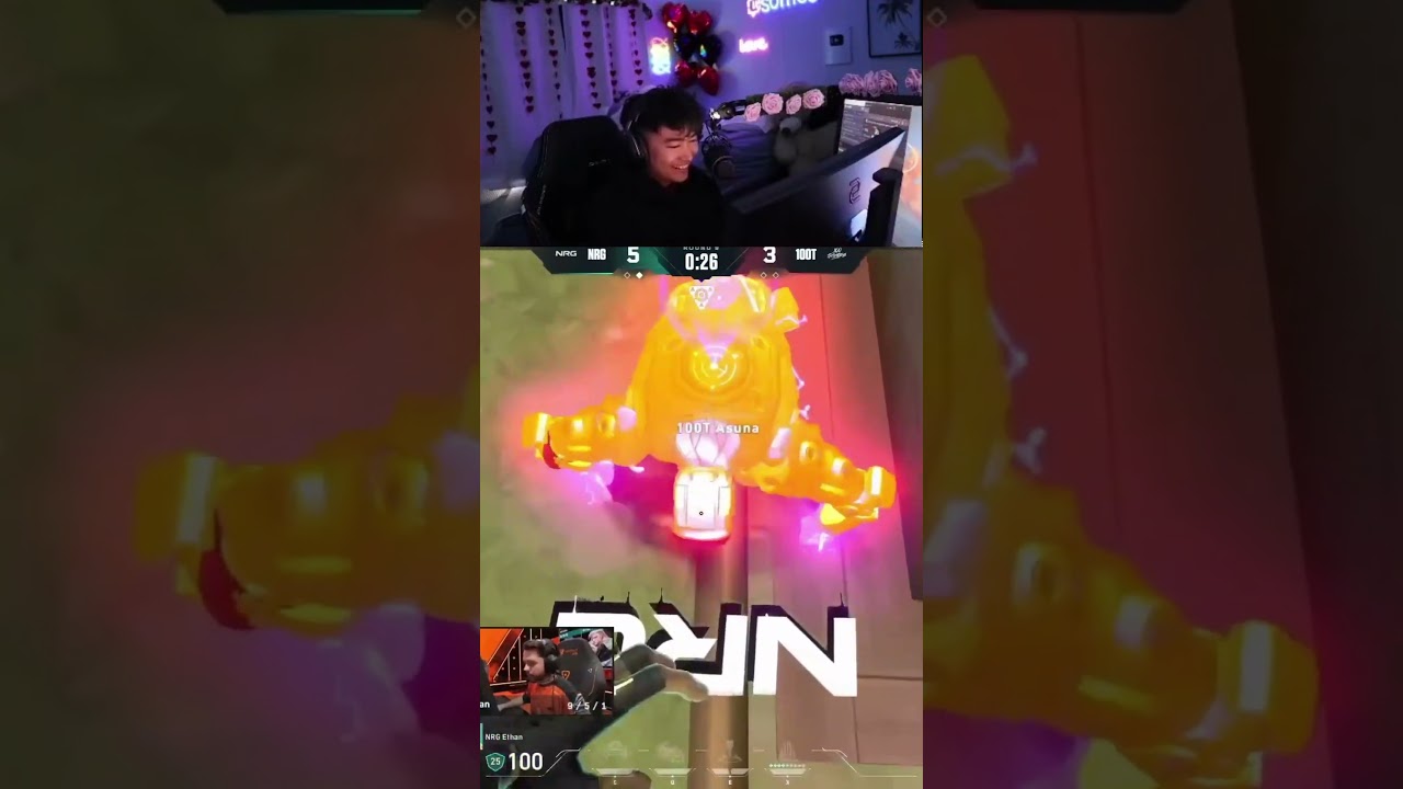 s0m реагирует на то, как NRG Итан Т забивает 100T Асуне 😭!!