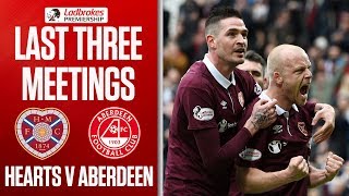 Hearts V Aberdeen - Last Three Meetings Ladbrokes Premiership