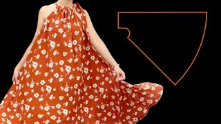 Very easy Maxi dress cutting and sewing | DIY maxi dress | Even a beginner can do it