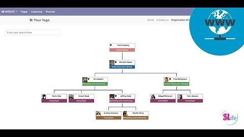 Odoo Organization Chart for Website