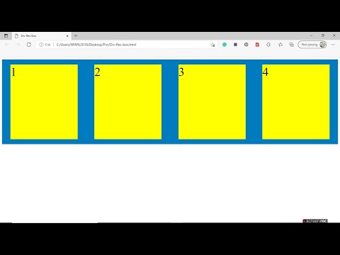 Div flex Box in Visual Studio using HTML & CSS | related Web Development || SKY HIGH CODING