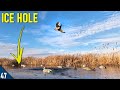 FIRST Ducks of 2024 | Solo Duck Hunt over an ICE HOLE