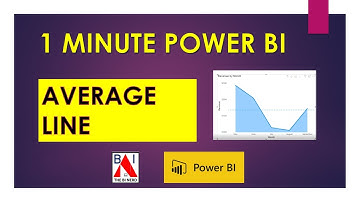 Average Line in Area Chart Power BI QUICK and EASY in 1 Minute