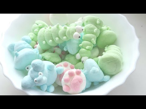 ПРОСТОЙ РЕЦЕПТ Маршмеллоу 🐈🐷🦁🐵🐛зверюшки🐈🐷🦁🐵🐛 Marshmallow