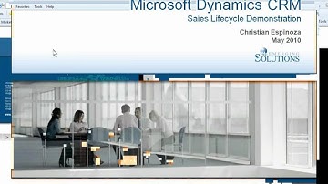 Microsoft Dynamics CRM - Sales Lifecycle Demonstration