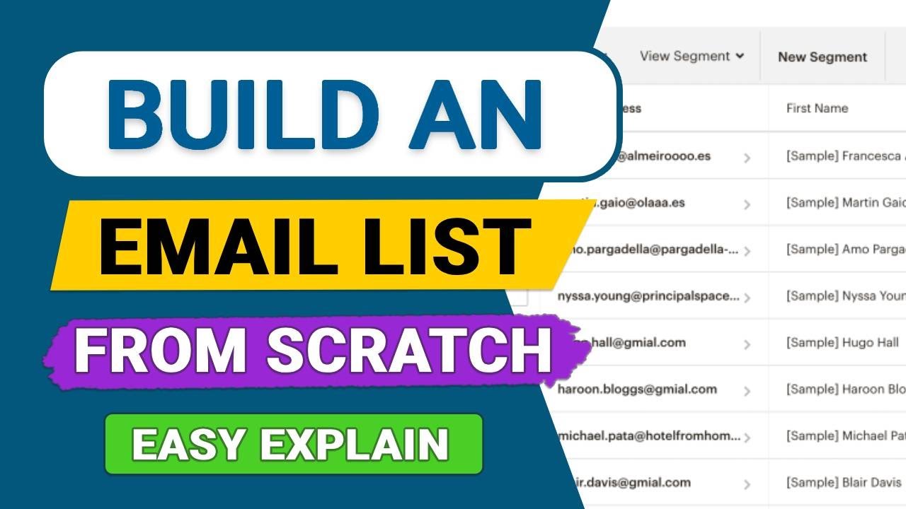 How To Build an Email List From Scratch - Email Marketing Tutorial For ...