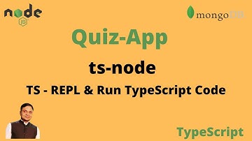 ts-node to  direct execute TypeScript code without explicitly build