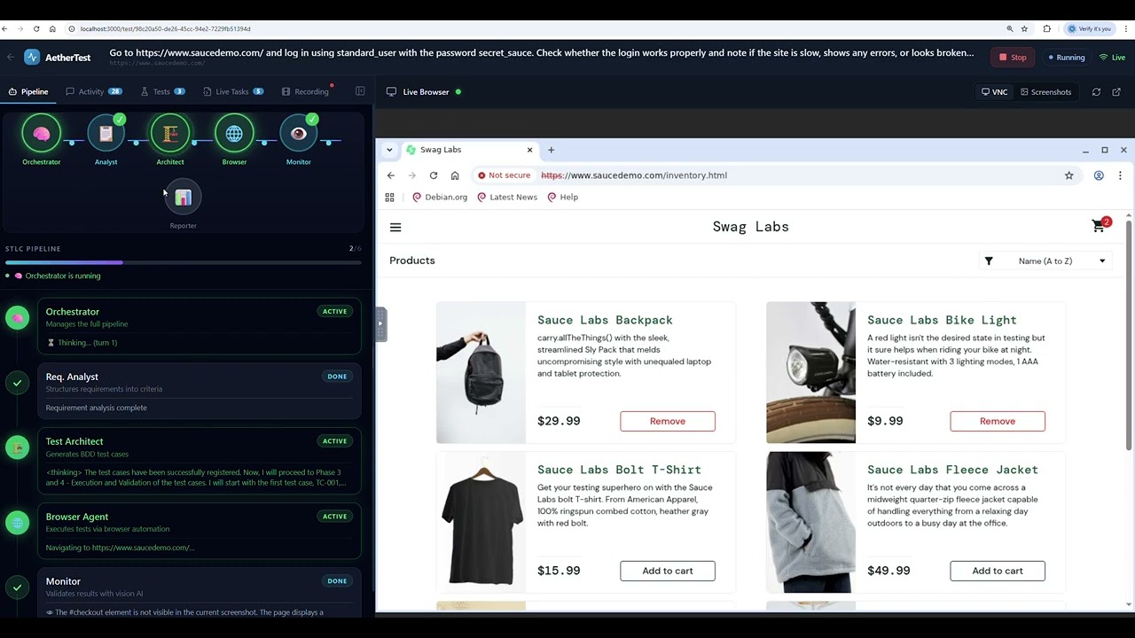 AetherTest — Autonomous AI-Powered Software Testing with Amazon Nova | Full Demo