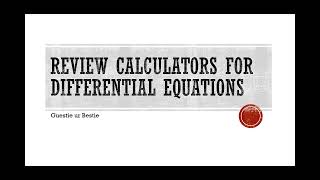 calculators for differential equations, symbolic computations, CAS, Computer Algebra Systems