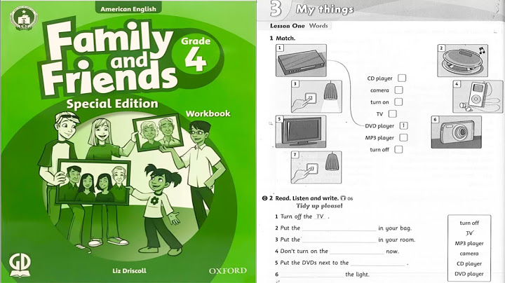 Giải bài tập family and friends 4 workbook unit 3