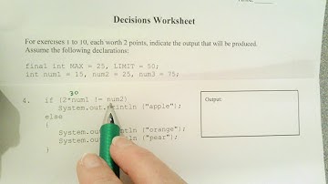 Tracing Through if Statements in Java