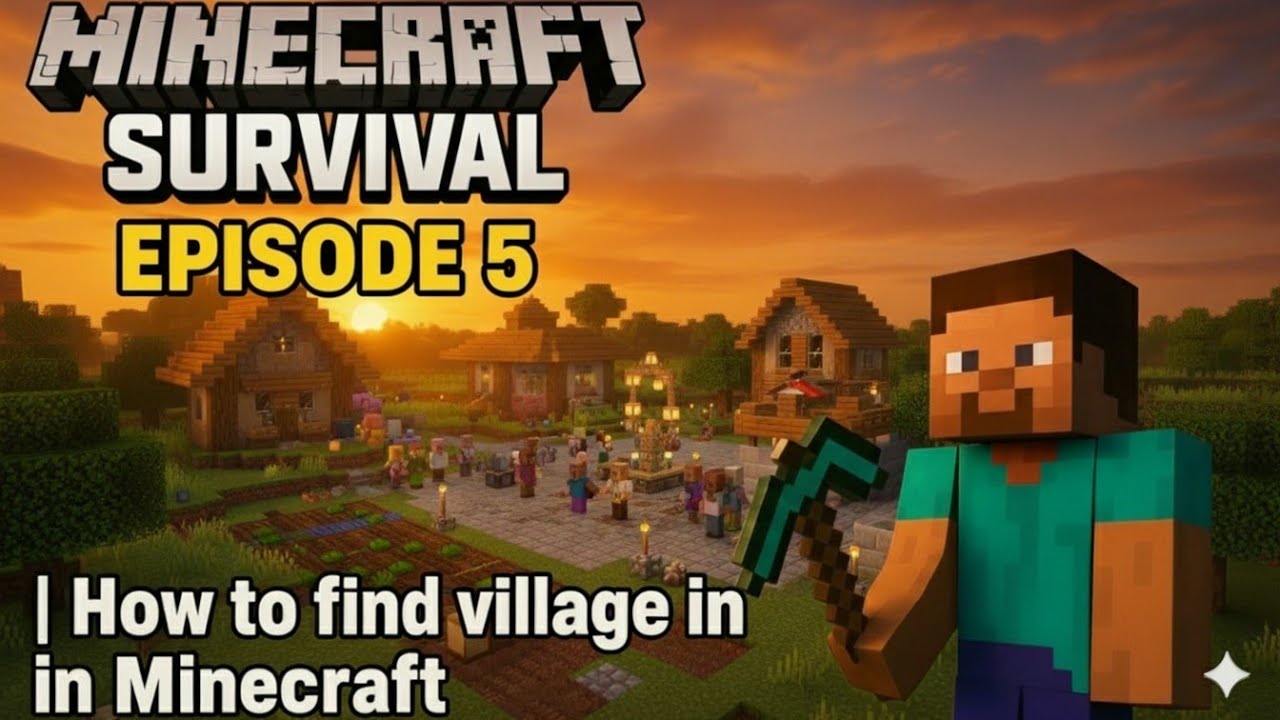 Minecraft Survival Episode 5 | How to find village in Minecraft - YouTube