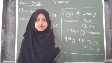 Class 3 English Grammar Ch- 19 Preposition II Jan Course