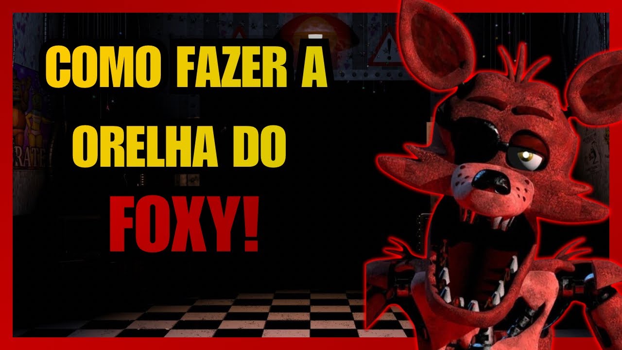 Como Fazer a Orelha do Foxy FÁCIL e RÁPIDO! | Tutorial Simples para Cosplay/Artesanato
