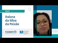 Opinião da aluna brasileira Daiana da Silva da Paixão