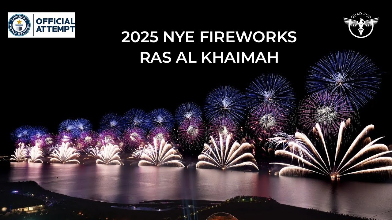 Full Drone & Fireworks Show | Ras Al Khaimah 2025 Celebration!