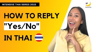 How to reply "Yes/No" in Thai