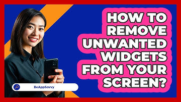 How To Remove Unwanted Widgets From Your Screen?