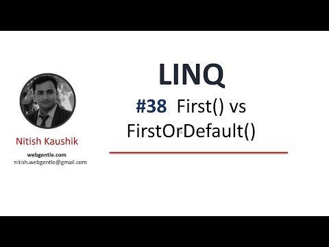 تصویری: تفاوت first و FirstOrDefault در Linq چیست؟