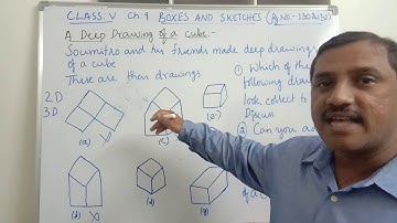 Class 5 Maths Ch 9 Boxes and Sketches (Cube Drawing )