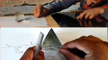 Refraction through Prism - Measure angle of Deviation for Prism || Prism experiment for class 10