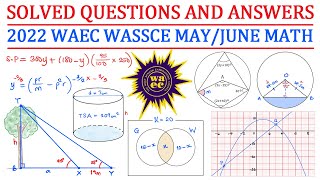 WAEC WASSCE 2022 May/June Mathematics screenshot 5